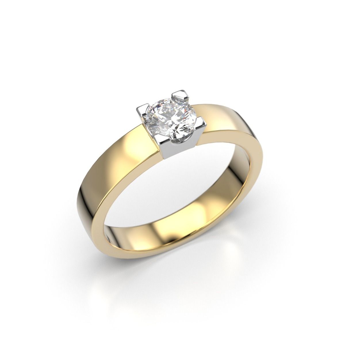 Festive Kelly timanttisormus, kelta- ja valkokulta 488-040-KV