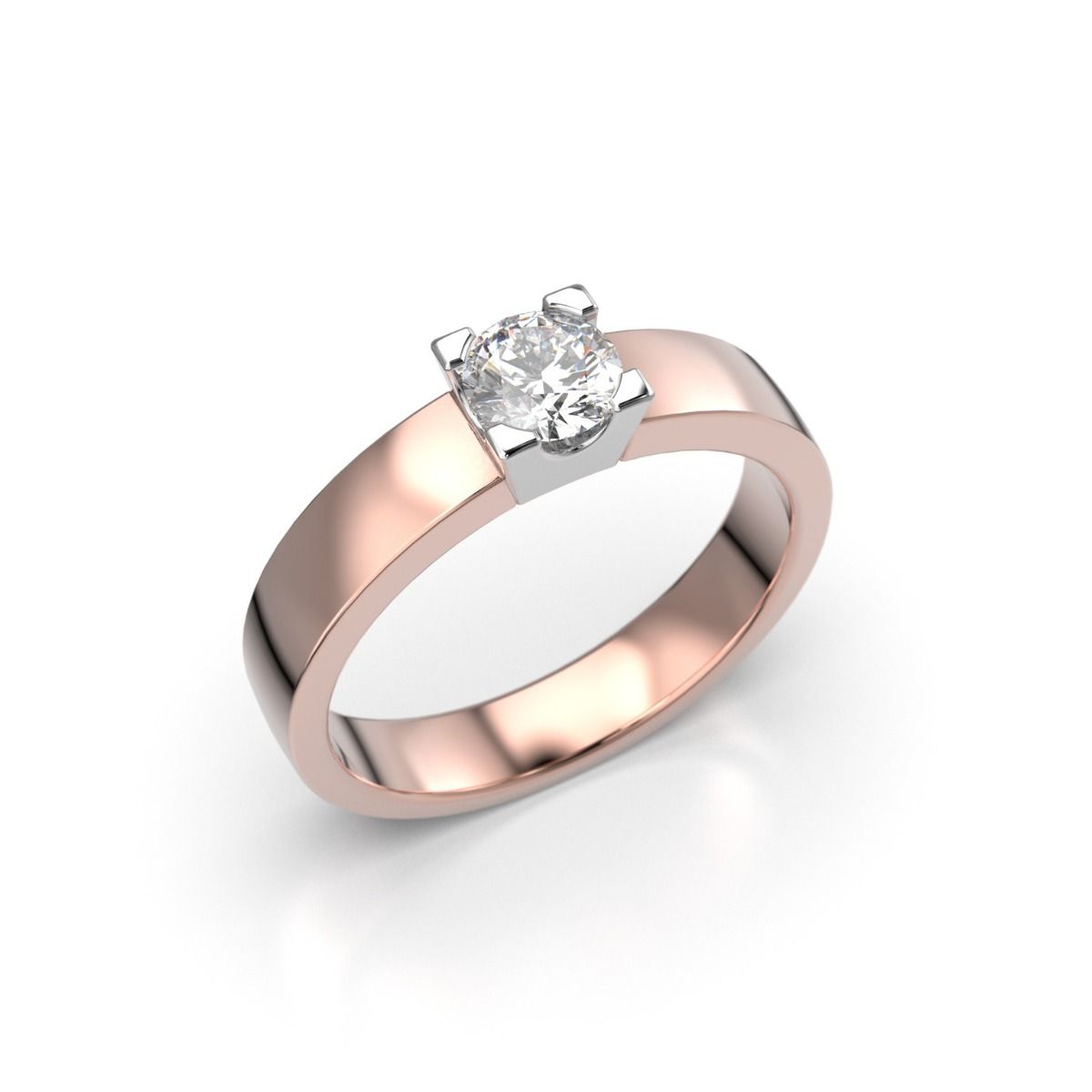 Festive Kelly timanttisormus, puna- ja valkokulta 488-040-PV