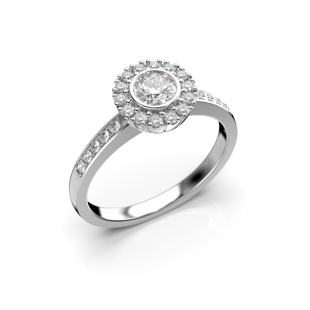 Festive Amelie timanttisormus, platina 495-050-PT