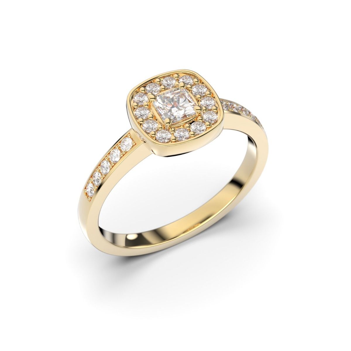 Festive Alicia timanttisormus, keltakulta 503-043-KK