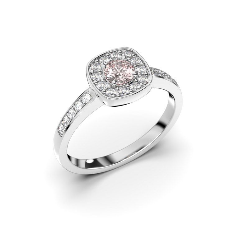 Festive Alicia sormus, valkokulta / morganiitti 503-043M-VK