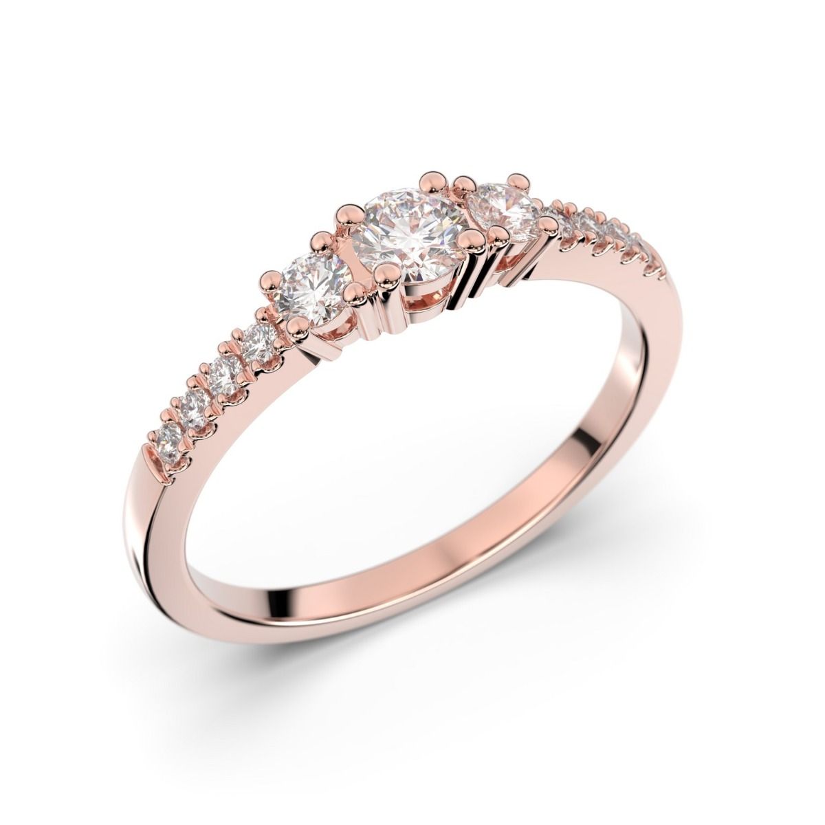 Festive Aurora timanttisormus, punakulta 505-033-PK