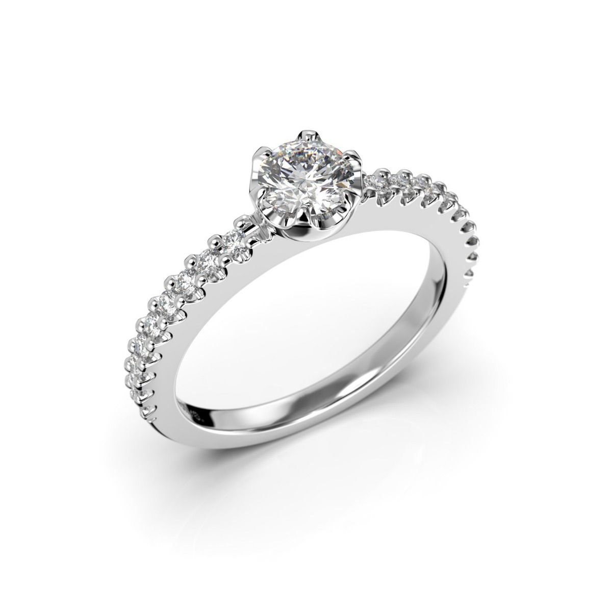 Festive Juliette timanttisormus, platina 517-058-PT