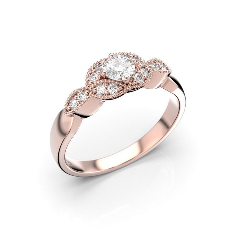 Festive Lavender Diamant Ring 14-526-027-PK-HSI1
