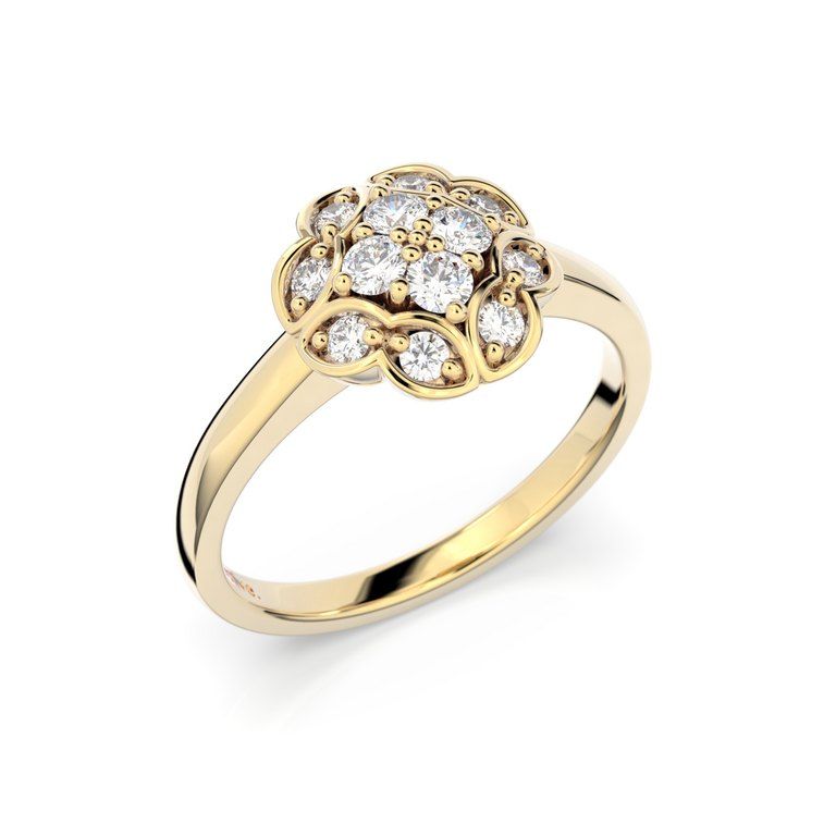 Festive Marigold Diamant Ring 14-528-032-KK-HSI1
