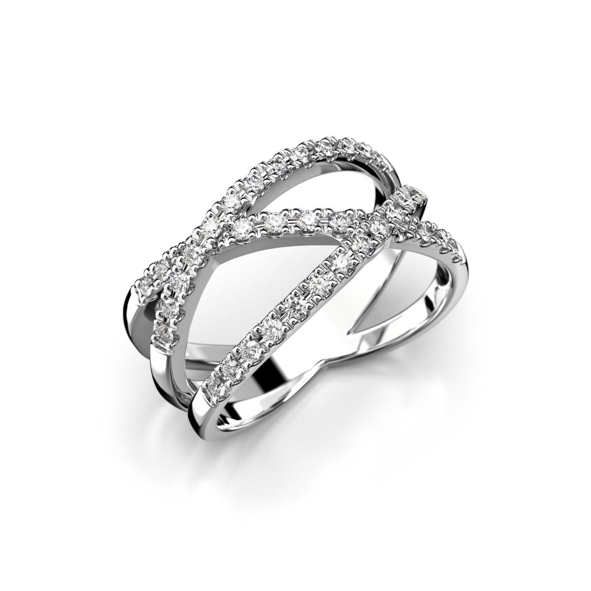 Festive Maxine timanttisormus, platina 534-034-PT