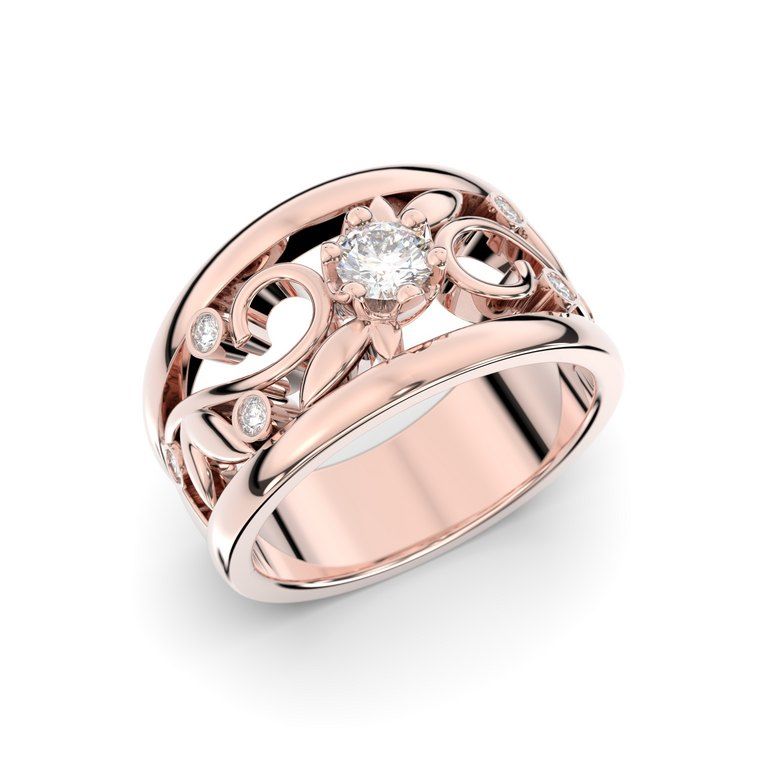 Festive Metsän Aarre Diamant Ring 14-538-029-PK-HSI1