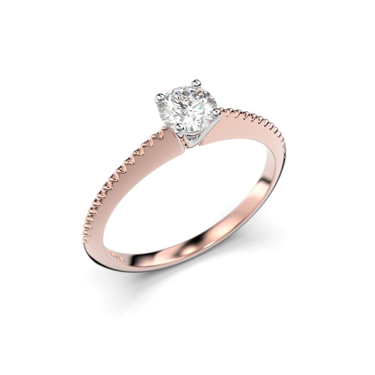 Festive Larissa timanttisormus, puna- ja valkokulta 555-030-PV