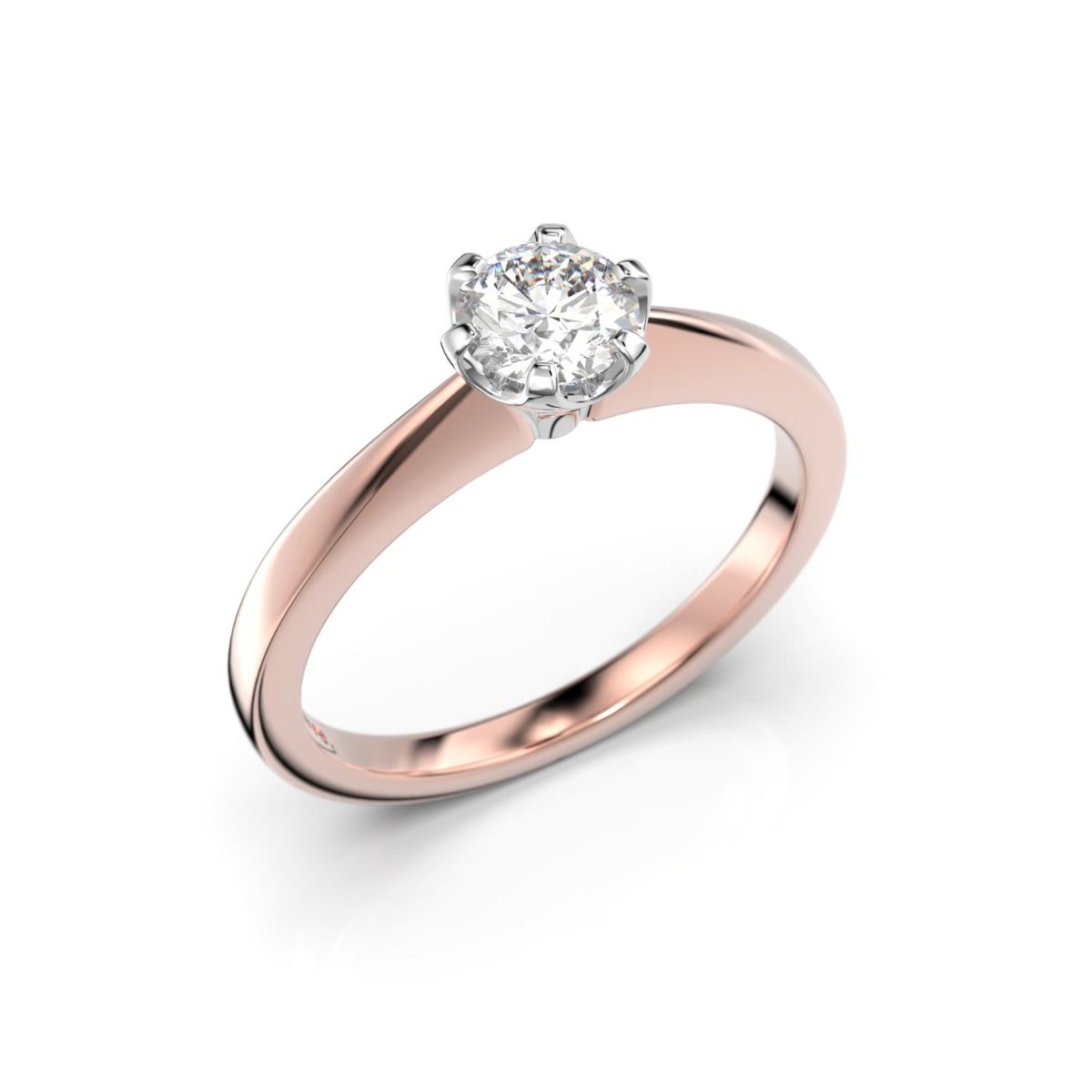 Festive Vivian timanttisormus, puna- ja valkokulta 557-040-PV