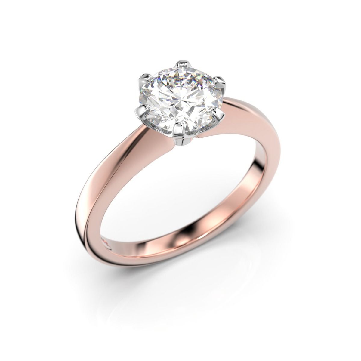 Festive Vivian timanttisormus, puna- ja valkokulta 557-100-PV