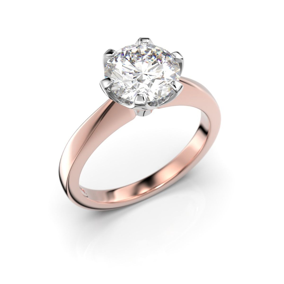 Festive Vivian timanttisormus, puna- ja valkokulta 557-150-PV