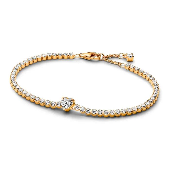 Pandora Sparkling Heart Tennis Armband 20 cm 560041C01