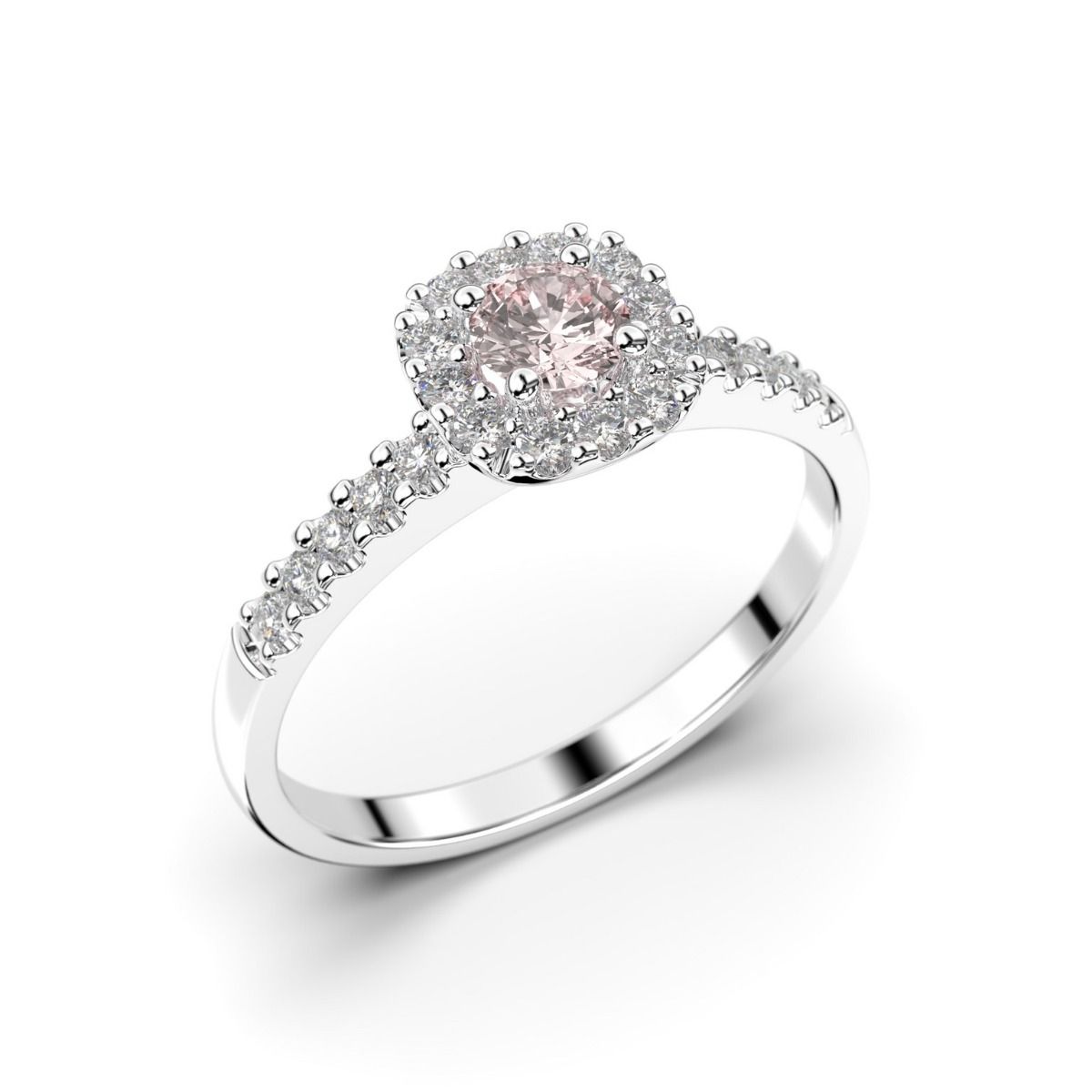 Festive Janette Morganiitti timanttisormus, platina 566-040M-PT