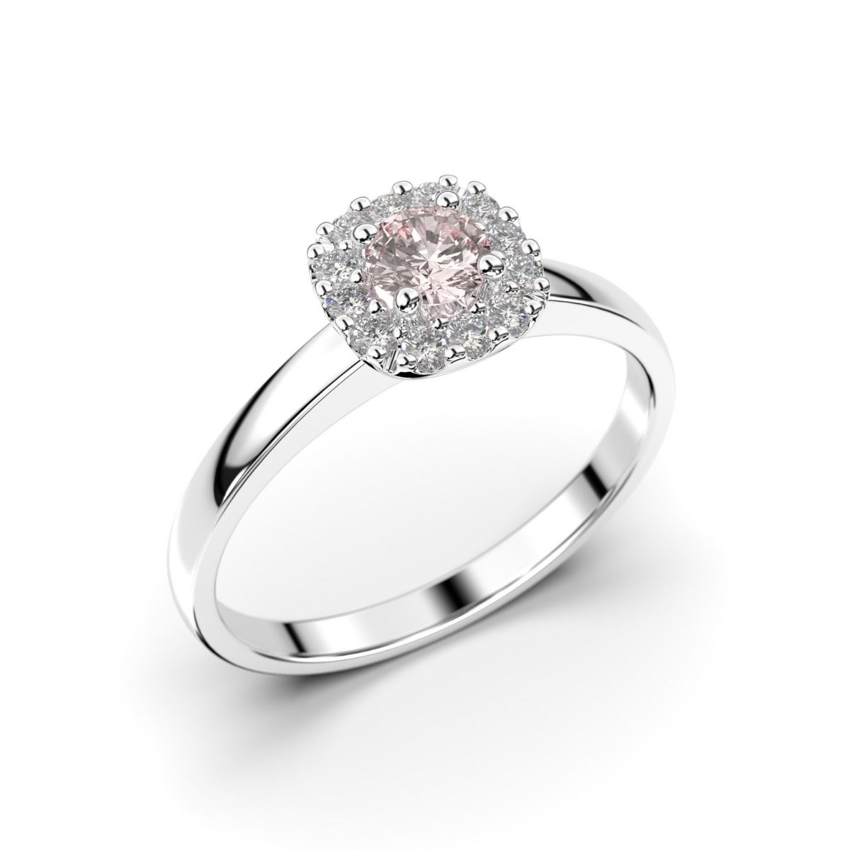 Festive Janette Morganiitti timanttisormus, platina 567-030M-PT