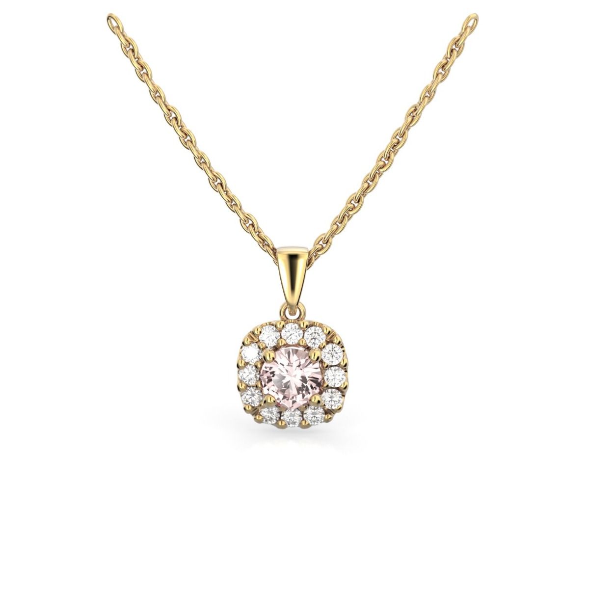 Festive Janette Morganiitti timanttiriipus, keltakulta 567-030MR-KK