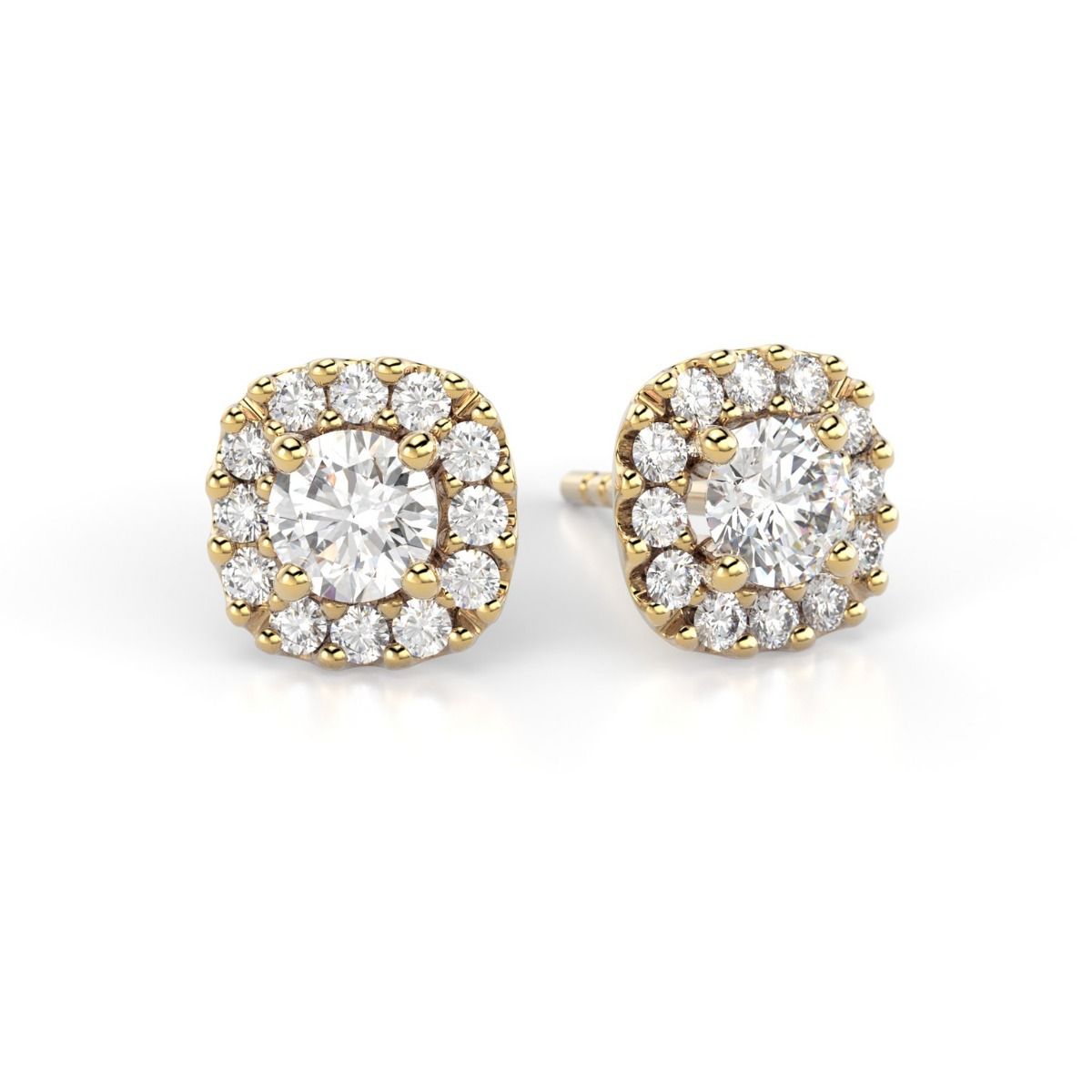 Festive Janette timanttikorvakorut, keltakulta 567-060K-KK