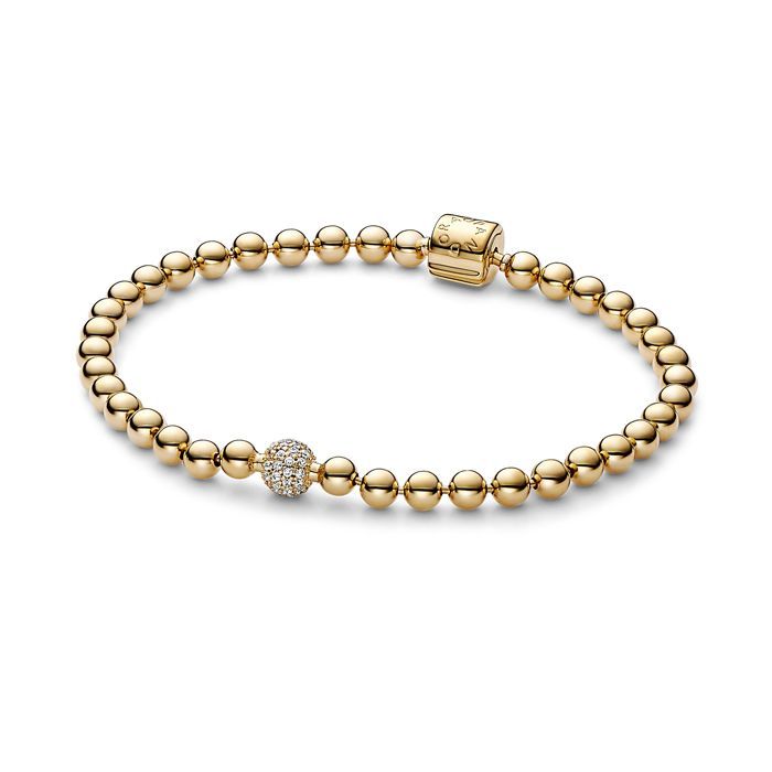 Pandora Beads & Pave Armband 17 cm 568342C01