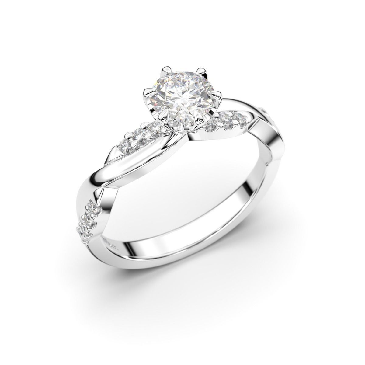 Festive Teresa timanttisormus, valkokulta 569-044-VK