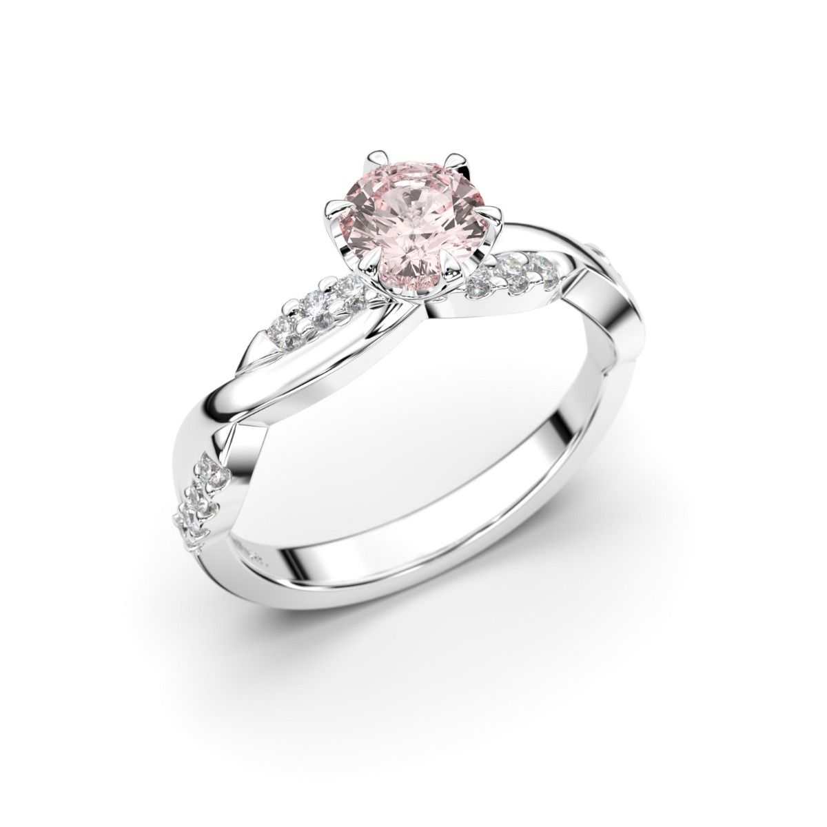 Festive Teresa Morganiitti timanttisormus, valkokulta 569-064M-VK