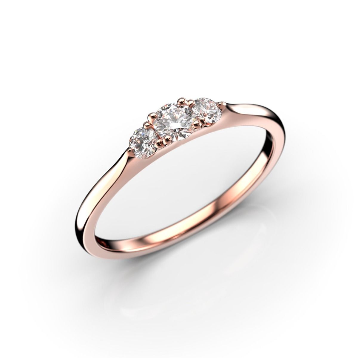 Festive Megan timanttisormus, punakulta 570-022-PK