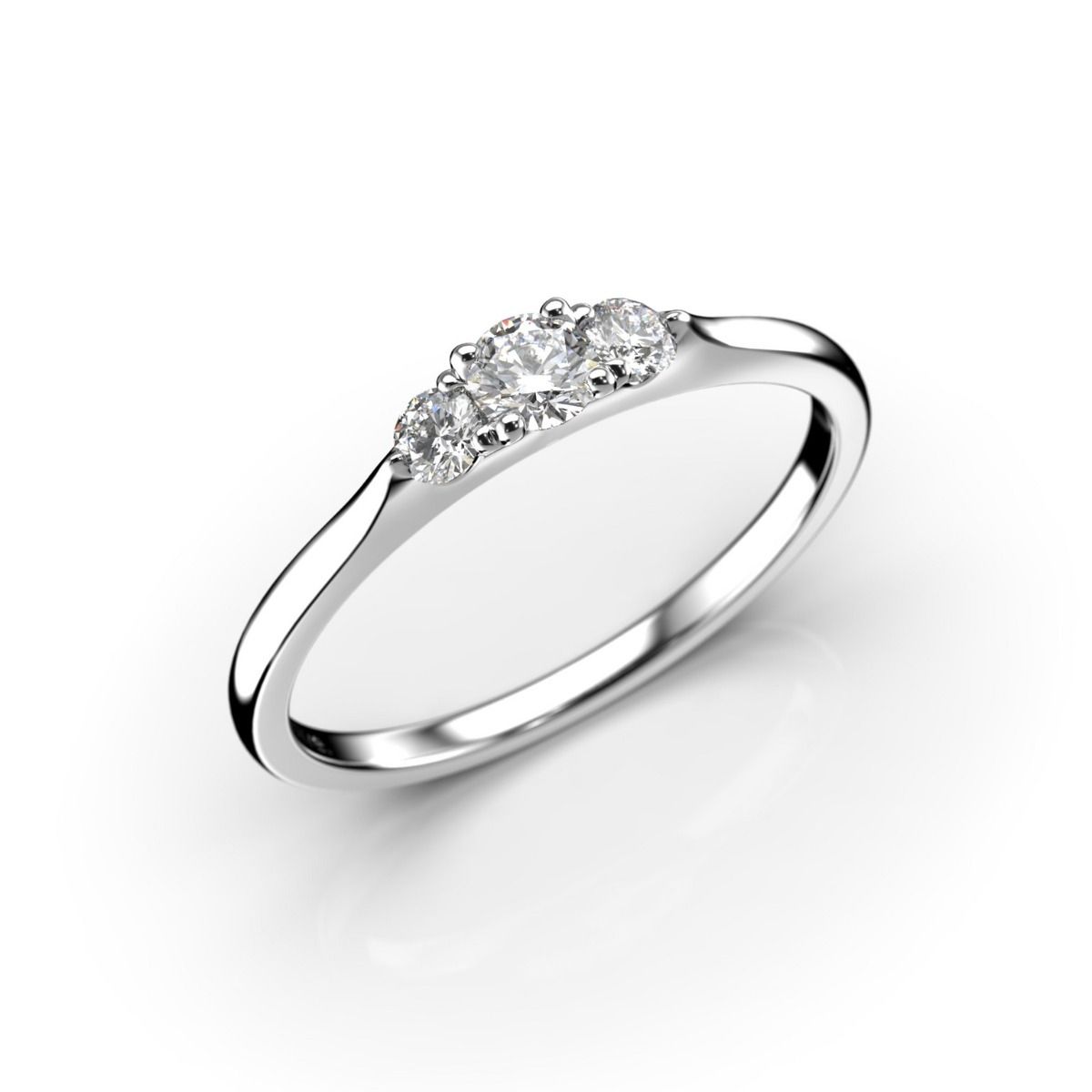 Festive Megan timanttisormus, platina 570-022-PT