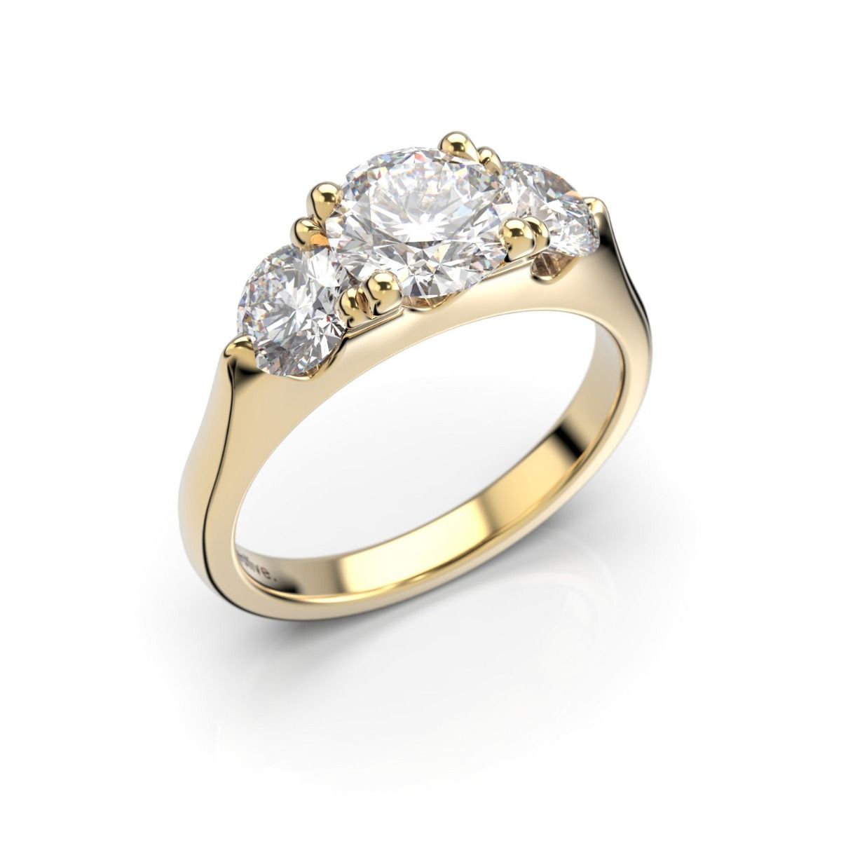 Festive Megan Superior timanttisormus, keltakulta 573-180-KK