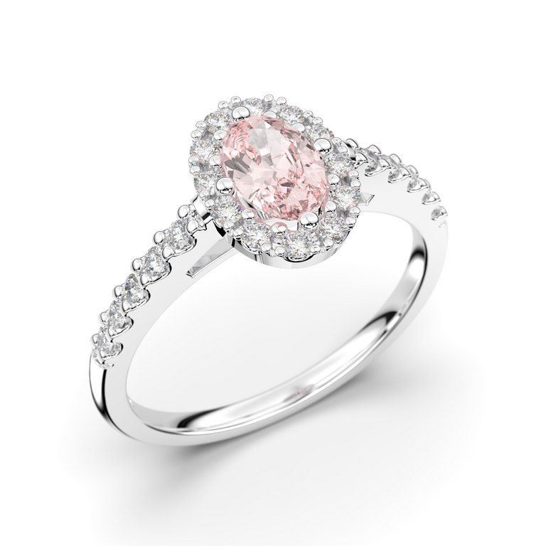 Festive Evelyn Diamant Ring / Morganit 14-577-072M-VK-HSI1