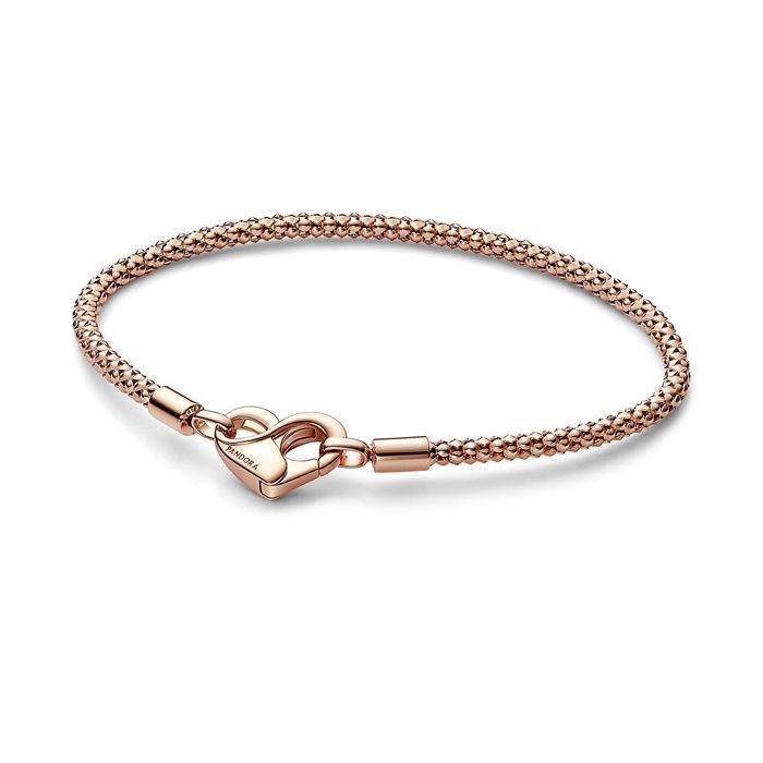 Pandora Studded chain 14k rose gold-plated Armband 18 cm 582731C00