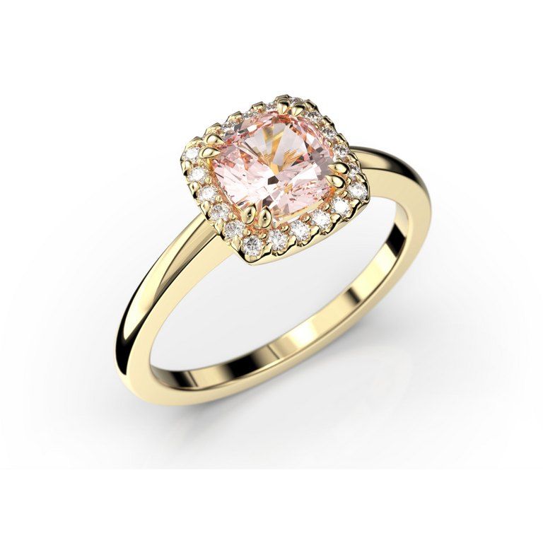 Festive Elsa Diamant Ring / Morganit 14-587-090M-KK-HSI1