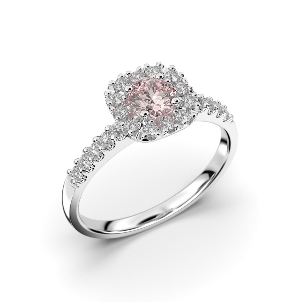 Festive Josefiina Morganiitti timanttisormus, platina 597-052M-PT