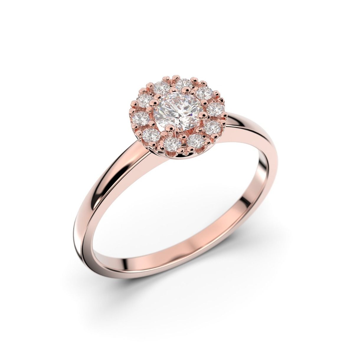 Festive Annabella timanttisormus, punakulta 598-028-PK