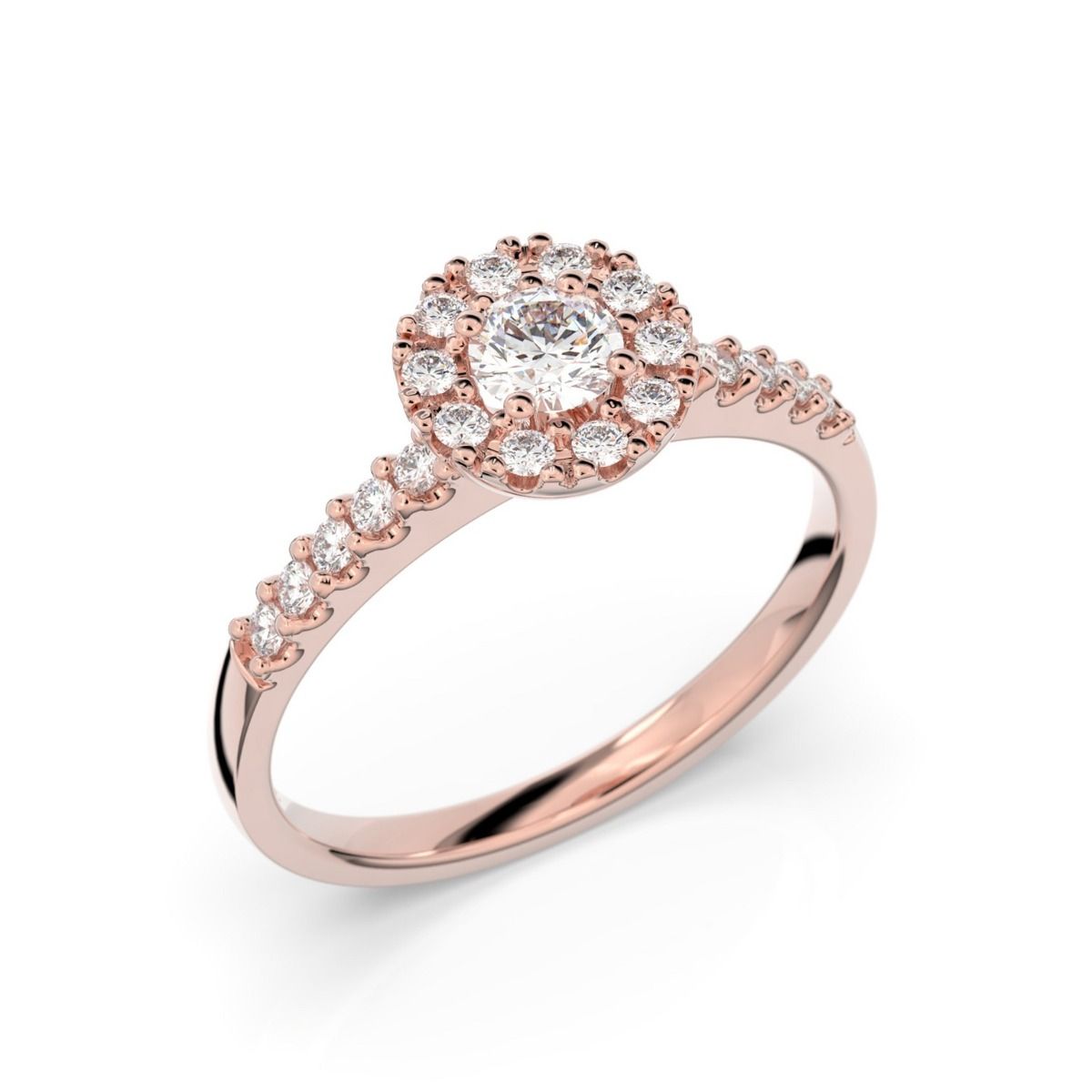 Festive Annabella timanttisormus, punakulta 599-038-PK