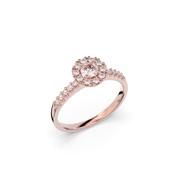 Festive Annabella sormus, punakulta / morganiitti 599-038M-PK