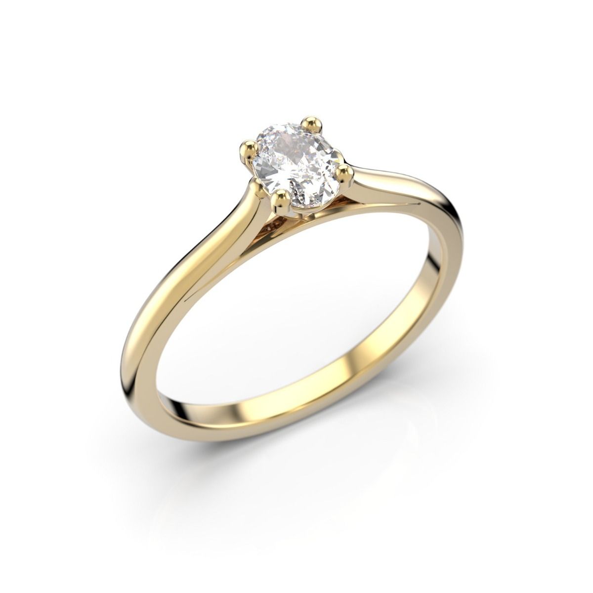 Festive Sesilia timanttisormus, keltakulta 605-030-KK