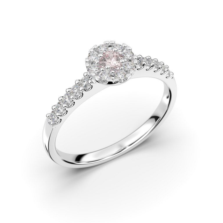 Festive Bella sormus, valkokulta 607-025M-VK