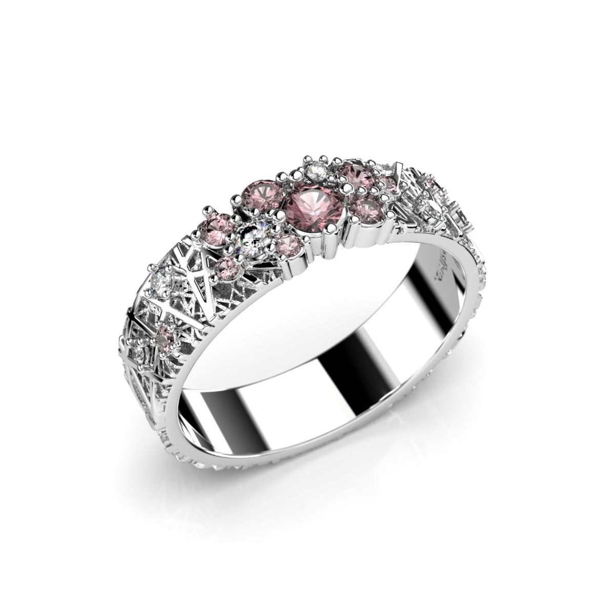 Festive Routa Rakka timanttisormus, platina 627-033P-PT