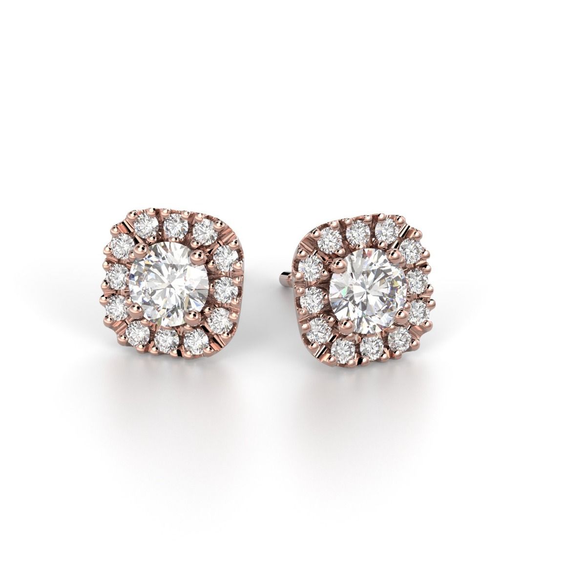 Festive Josefiina timanttikorvakorut, punakulta 631-084-PK