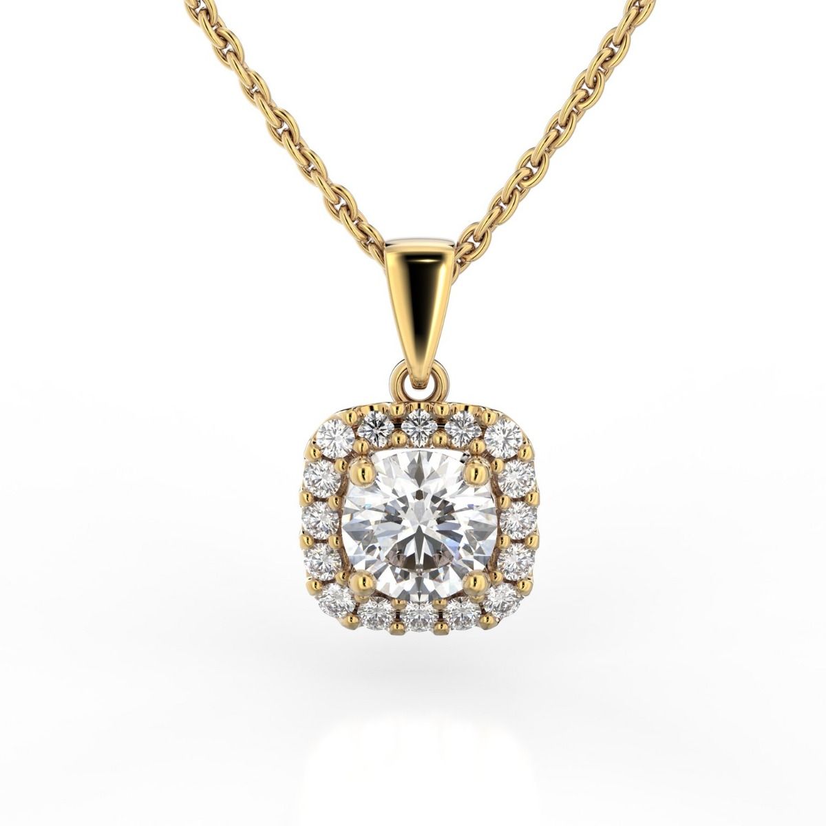 Festive Jemina timanttiriipus, keltakulta 633-066-KK