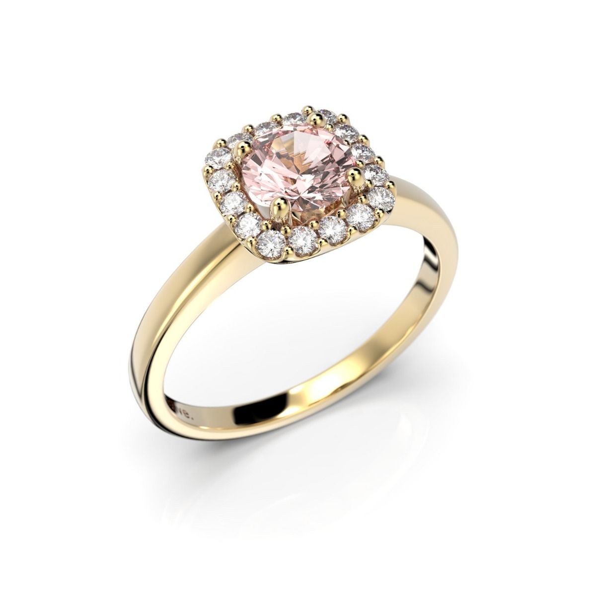 Festive Jemina Morganiitti timanttisormus, keltakulta 634-066M-KK