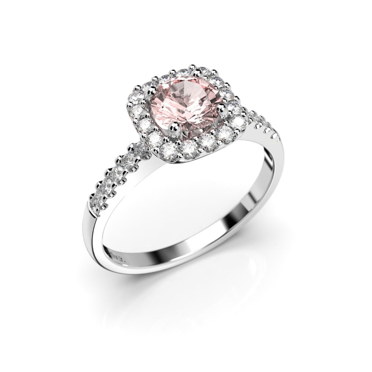 Festive Jemina Morganiitti timanttisormus, valkokulta 635-076M-VK