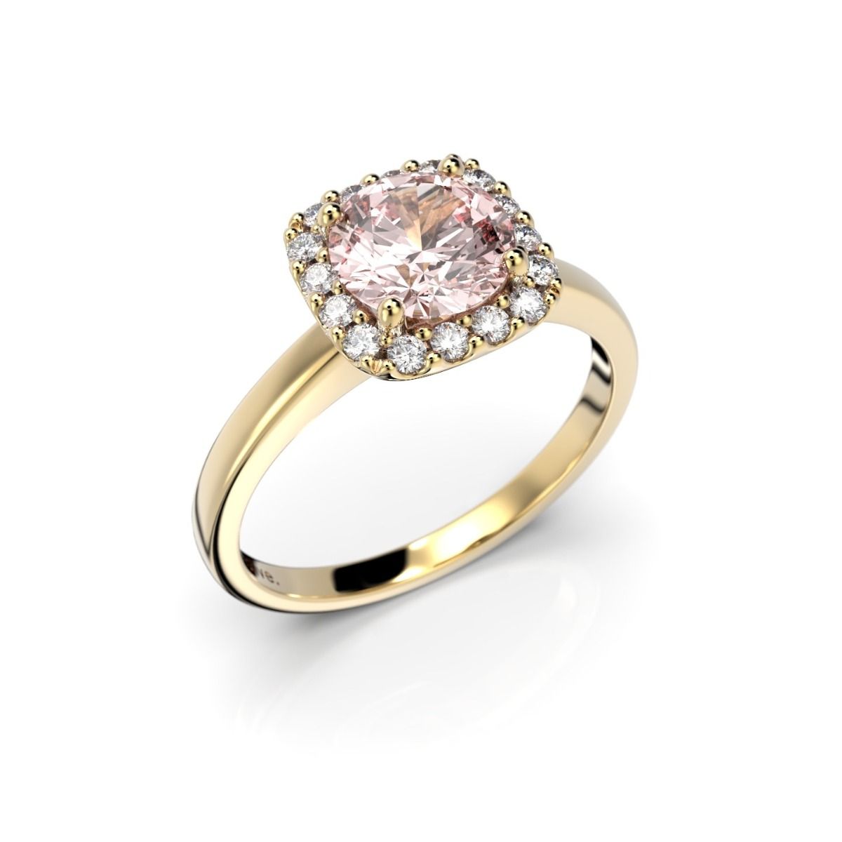 Festive Jennifer Morganiitti timanttisormus, keltakulta 638-116M-KK