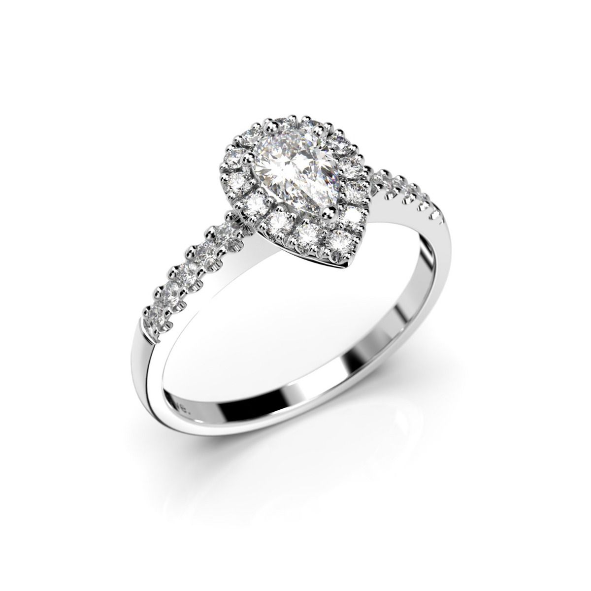 Festive Penelope timanttisormus, platina 641-053-PT