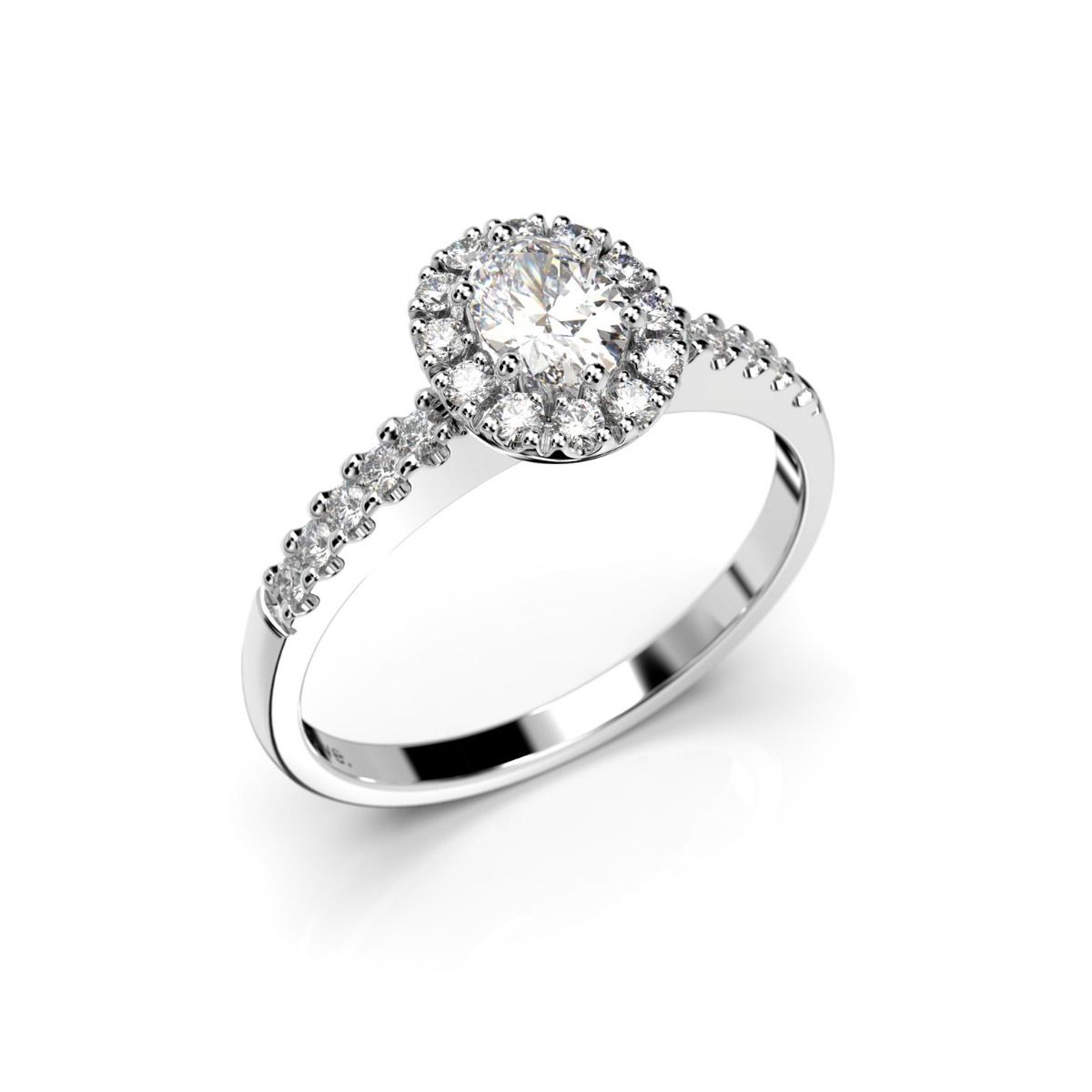 Festive Veronica timanttisormus, valkokulta 643-052-VK