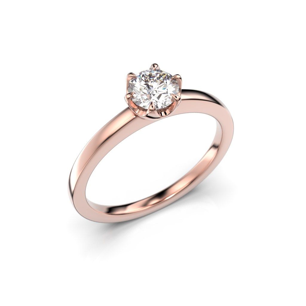 Festive Adele timanttisormus, punakulta 651-050-PK