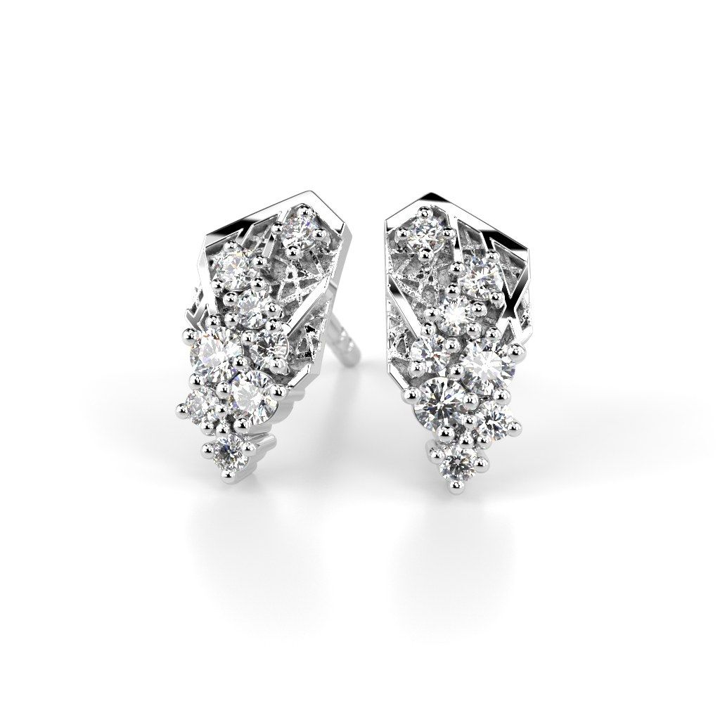 Festive Routa Rakka timanttikorvakorut, platina 656-021-PT