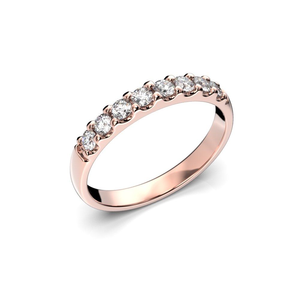 Festive Juliette timanttisormus, punakulta 660-032-PK