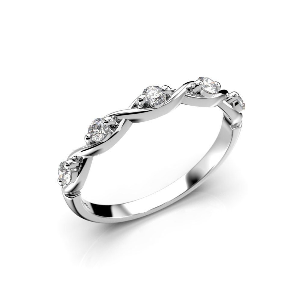 Festive Aida timanttisormus, platina 661-020-PT