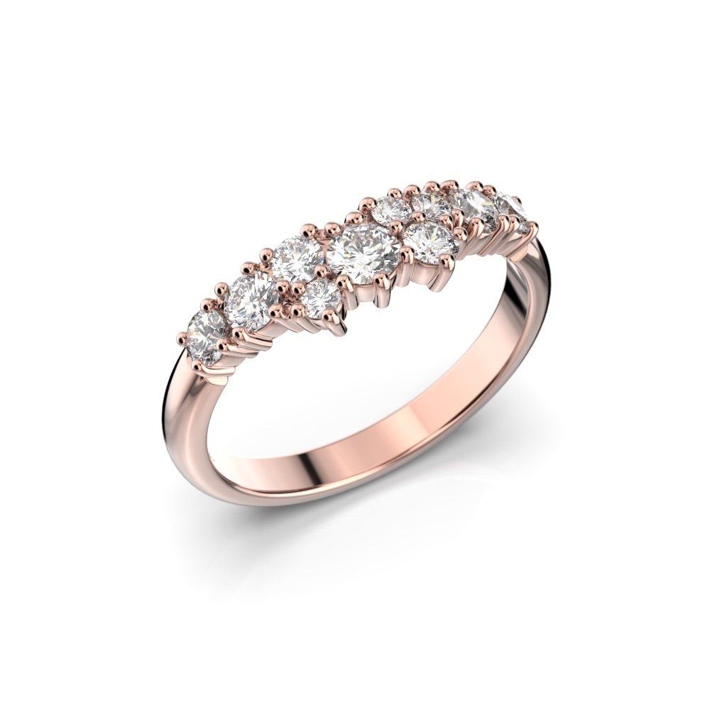 Festive Nadja Medium timanttisormus, punakulta 668-050-PK