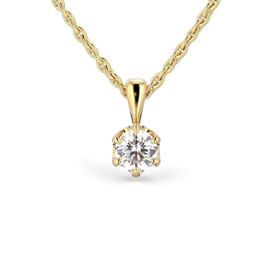 Festive Adele riipus, keltakulta 671-030-KK