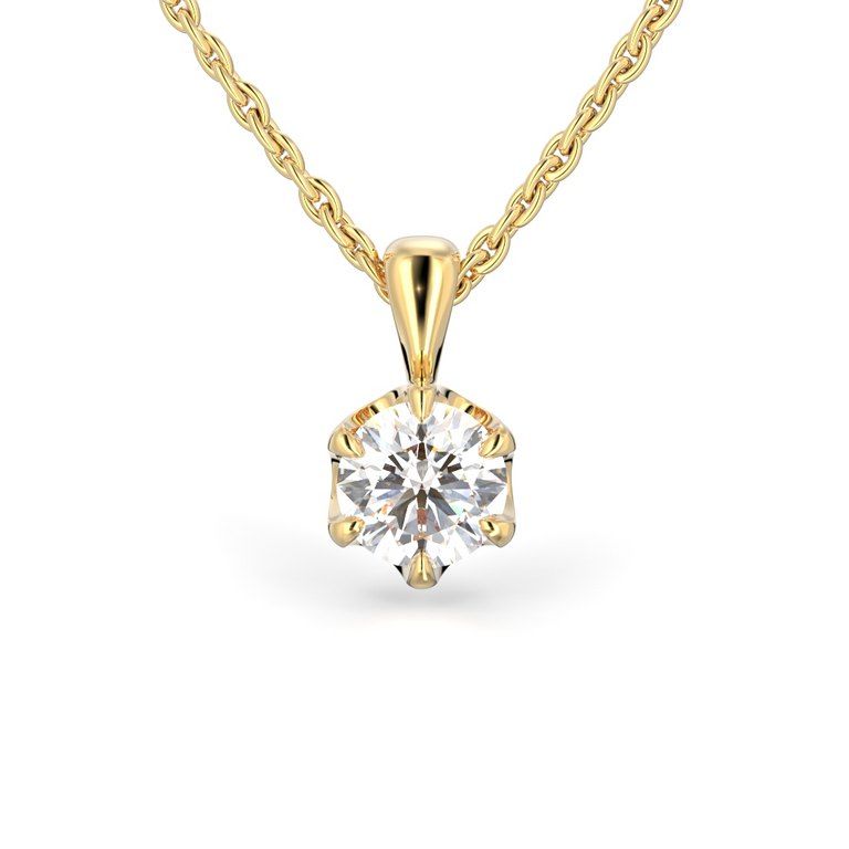 Festive Adele riipus, keltakulta 671-070-KK